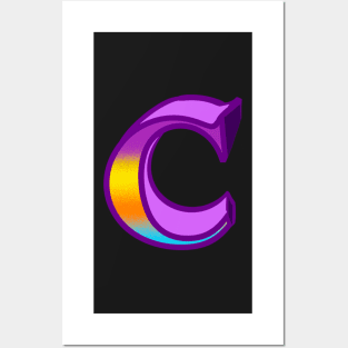 Top 10 best personalised gifts 2022  - Letter C cee ,personalised,personalized with pattern Posters and Art